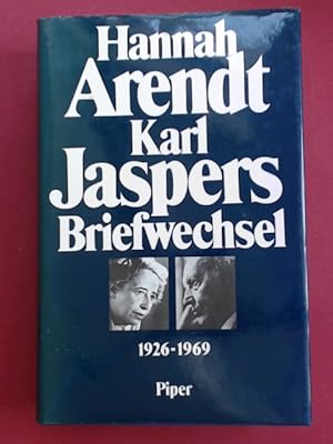 Bild des Verkufers fr Hannah Arendt - Karl Jaspers Briefwechsel 1926 - 1969. zum Verkauf von Wissenschaftliches Antiquariat Zorn