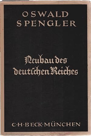 Imagen del vendedor de Neubau des Deutschen Reiches. a la venta por Schrmann und Kiewning GbR