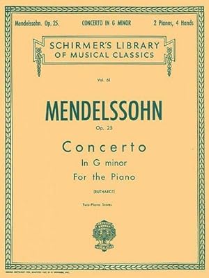 Seller image for Concerto No. 1 in G Minor, Op. 25 for sale by Wegmann1855