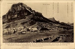 Ansichtskarte / Postkarte Chambery Savoie, Col du Granier, Route de la Grande Chartreuse, Col de ...