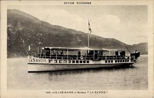Ansichtskarte / Postkarte Aix les Bains Savoie, Ausflugsschiff La Savoie