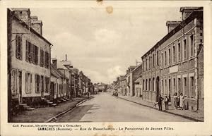 Ansichtskarte / Postkarte Gamaches Somme, Rue de Beauchamps, Mädcheninternat