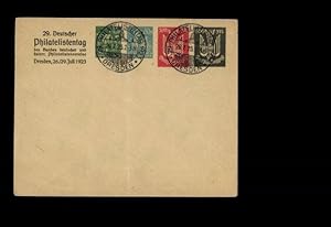 Deutsches Reich Privatganzsache Umschlag, SSt. 29. Philatelistentag Dresden 1923, PU 96 C1 03