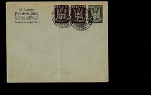 Deutsches Reich Privatganzsache Umschlag, SSt. 29. Philatelistentag Dresden 1923, PU 95 C1 02