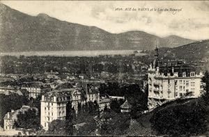 Ansichtskarte / Postkarte Aix les Bains Savoie, Panorama, Lac du Bourget