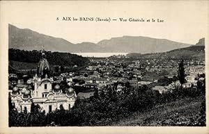 Ansichtskarte / Postkarte Aix les Bains Savoie, Panorama, See