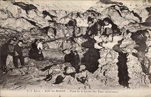 Ansichtskarte / Postkarte Aix les Bains Savoie, Fond de la Grotte des Eaux sulfureuses