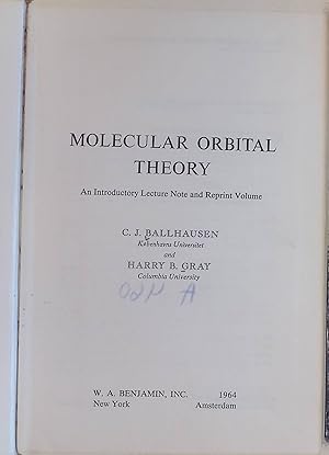 Seller image for Molecular Orbital Theory for sale by books4less (Versandantiquariat Petra Gros GmbH & Co. KG)