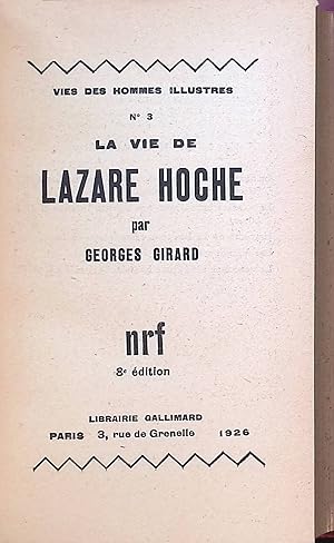Seller image for La Vie de Lazare Hoche Vies des Hommes Illustres, n. 3 for sale by books4less (Versandantiquariat Petra Gros GmbH & Co. KG)