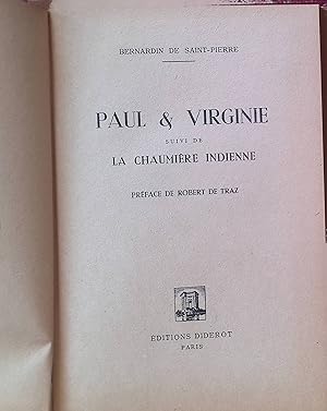 Seller image for Paul & Virginie suivi de la Chaumire Indienne for sale by books4less (Versandantiquariat Petra Gros GmbH & Co. KG)