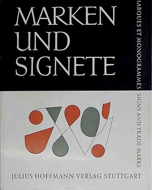 Seller image for Marken und Signete : 471 Firmenzeichen u. Schutzmarken, Namenszge, Exlibris u. Monogramme. for sale by books4less (Versandantiquariat Petra Gros GmbH & Co. KG)