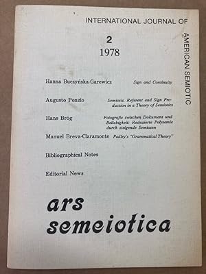 Sign and Continuity, Padley's Grammatical Theory, and Others. (Ars Semeiotica, International Jour...