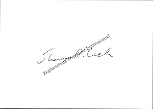 Seller image for Original Autograph Thomas R. Cech Chemie Nobelpreis 1989 /// Autogramm Autograph signiert signed signee for sale by Antiquariat im Kaiserviertel | Wimbauer Buchversand