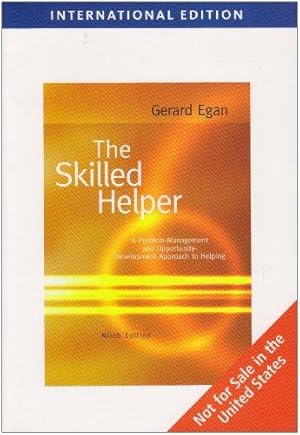 Imagen del vendedor de The Skilled Helper, International Edition: A Problem-Management and Opportunity-Development Approach to Helping a la venta por WeBuyBooks