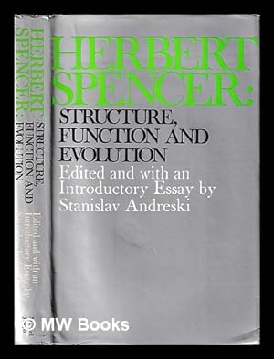 Seller image for Herbert Spencer : structure, function and evolution / edited and with an introductory essay by Stanislav Andreski for sale by MW Books