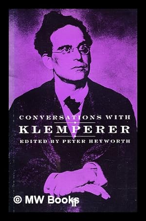 Bild des Verkufers fr Conversations with Klemperer zum Verkauf von MW Books