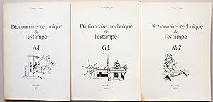 Dictionnaire technique de l'estampe. I. A-F ; II. G-L ; III. M-Z