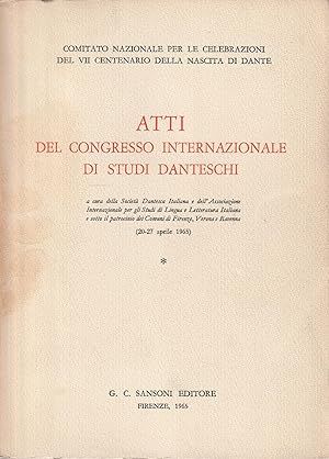 Atti del Congresso Internazionale di Studi Danteschi (20-27 aprile 1965)