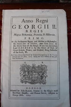 An Act to enable His Majesty to be Governor of the South Sea Company.