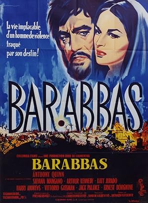 "BARABBAS (BARABBA)" Réalisé par Richard FLEISCHER en 1962 avec Anthony QUINN, Silvana MANGANO / ...
