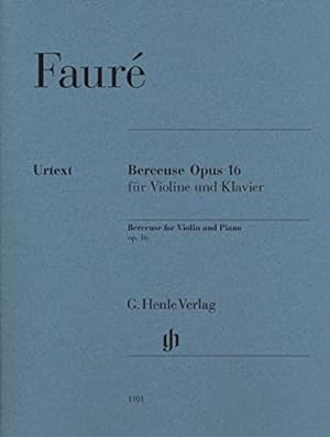 Bild des Verkufers fr Berceuse op.16 - Violin and Piano - piano reduction with solo part - (HN 1101) zum Verkauf von WeBuyBooks