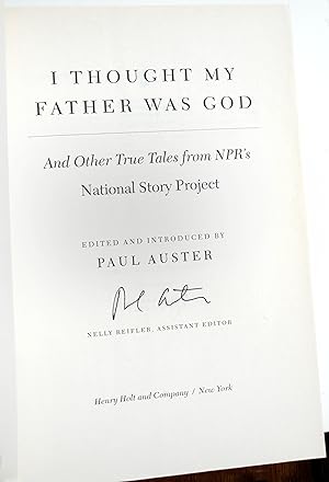 Seller image for I Thought My Father Was God. for sale by Orpheus Books