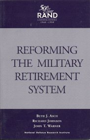 Imagen del vendedor de Reforming the Military Retirement System a la venta por GreatBookPrices