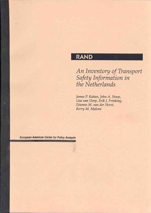 Immagine del venditore per Inventory of Transport Safety Information in the Netherlands venduto da GreatBookPrices