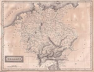 Seller image for 1823 : Germany. Map & Accompanying Text. A rare original article from the Encyclopaedia Britannica, 1823. for sale by Cosmo Books