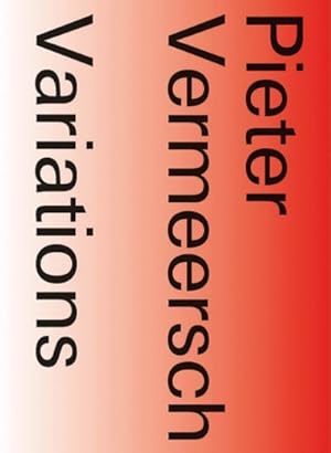 Seller image for Pieter Vermeersch: Variations for sale by GreatBookPrices