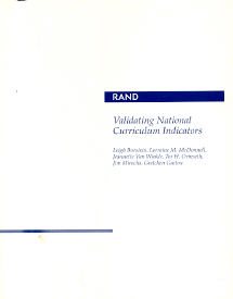 Seller image for Validating National Curriculum Indicators for sale by GreatBookPrices