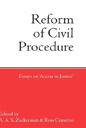 Seller image for Reform of Civil Procedure : Essays on 'Access to Justice' for sale by GreatBookPricesUK