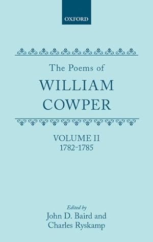 Seller image for Poems of William Cowper 1782-1785 for sale by GreatBookPrices