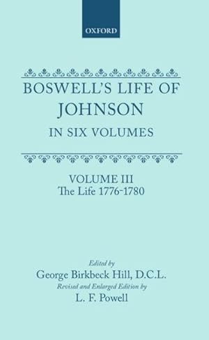 Seller image for Boswells Life of Johnson : The Life 1776-1780 for sale by GreatBookPrices