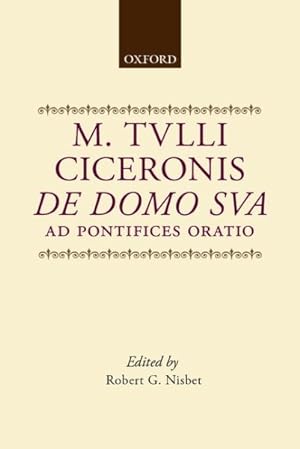 Seller image for De Domo Sua Ad Pontifices Oratio for sale by GreatBookPricesUK