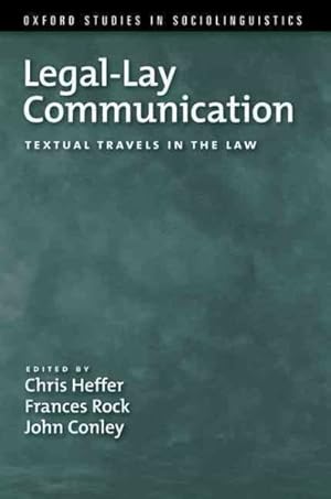 Imagen del vendedor de Legal-Lay Communication : Textual Travels in the Law a la venta por GreatBookPricesUK
