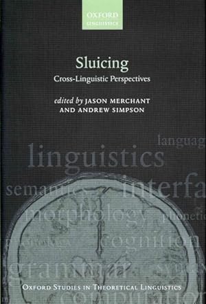 Image du vendeur pour Sluicing : Cross-Linguistic Perspectives mis en vente par GreatBookPrices