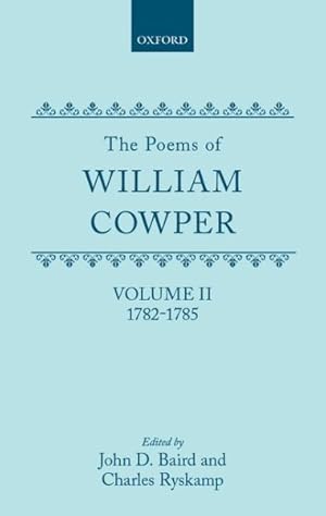 Seller image for Poems of William Cowper 1782-1785 for sale by GreatBookPricesUK