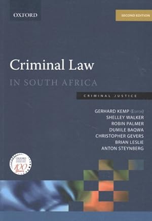 Imagen del vendedor de Criminal Law in South Africa a la venta por GreatBookPricesUK