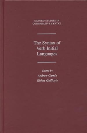 Bild des Verkufers fr Syntax of Verb Initial Languages zum Verkauf von GreatBookPricesUK