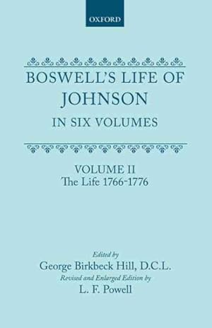 Seller image for Boswells Life of Johnson : The Life 1766-1776 for sale by GreatBookPrices