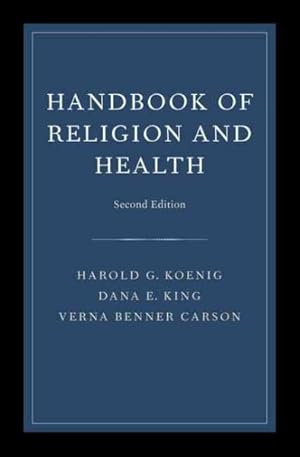 Imagen del vendedor de Handbook of Religion and Health a la venta por GreatBookPricesUK