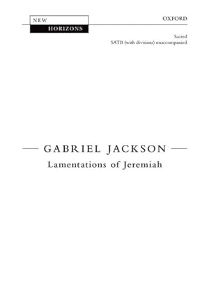 Bild des Verkufers fr Lamentations of Jeremiah zum Verkauf von GreatBookPrices