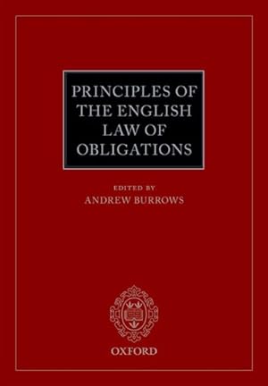 Immagine del venditore per Principles of the English Law of Obligations venduto da GreatBookPrices