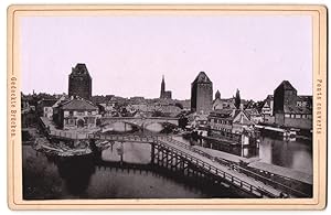 Photo Photographe inconnu, vue de Strassburg i. Els., Ponts couverts, Gedeckte pont