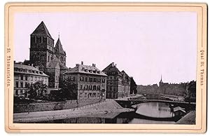 Photo Photographe inconnu, vue de Strassburg i. Els., Quai St. Thomas, St. Thomasstaden