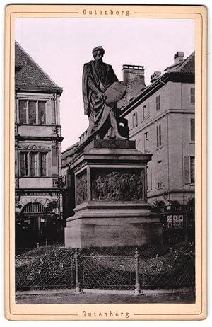 Photo Photographe inconnu, vue de Strassburg i. Els., vue de das Gutenberg monument