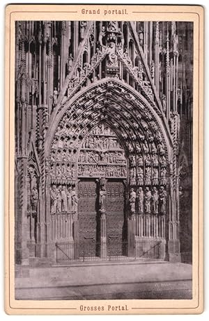 Photo Photographe inconnu, vue de Strassburg i. Els., Grand portail, Grosses Portal