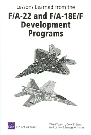 Seller image for Lessons Learned From The F/A-22 And F/A-18 E/F Development Programs for sale by GreatBookPrices