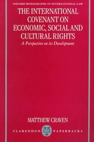 Bild des Verkufers fr International Covenant on Economic, Social and Cultural Rights : A Perspective on Its Development zum Verkauf von GreatBookPrices